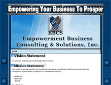 Tablet Screenshot of empowermentbusinessconsultingsolutionsinc.com